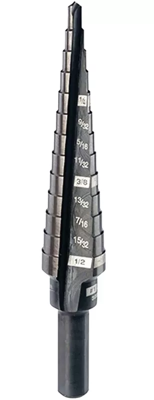 #1 Step Drill Bit, 1/8 - 1/2-In.