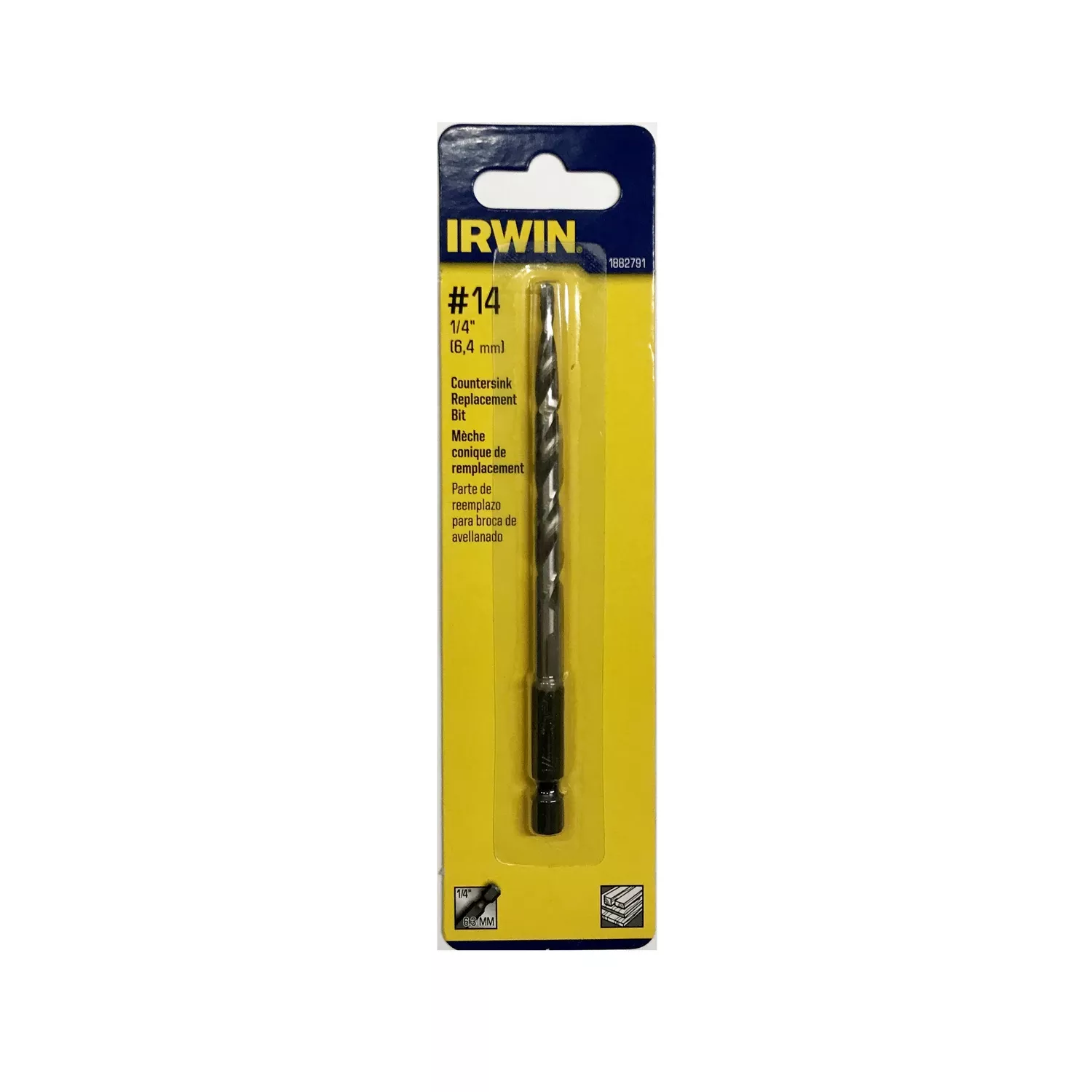 #14 - 15/64 In. High Speed Steel Wood Countersink Replacement Bit