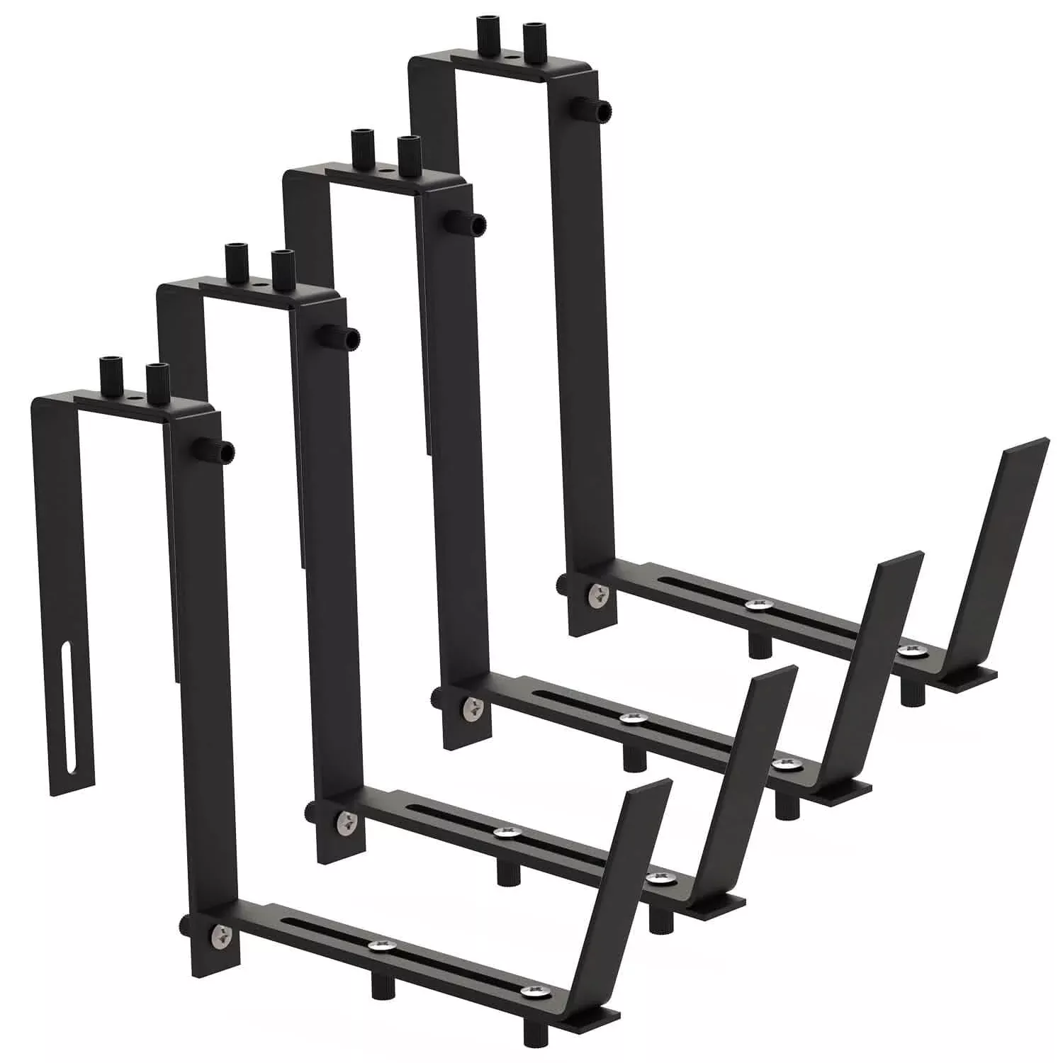 4-Piece: Adjustable Planter Box Brackets