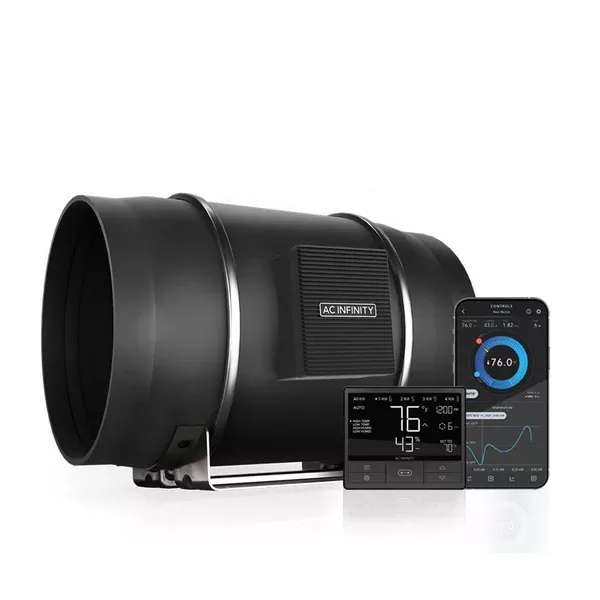 AC Infinity Cloudline T12 Inline Fan System w/ Smart Controller - 12" Duct