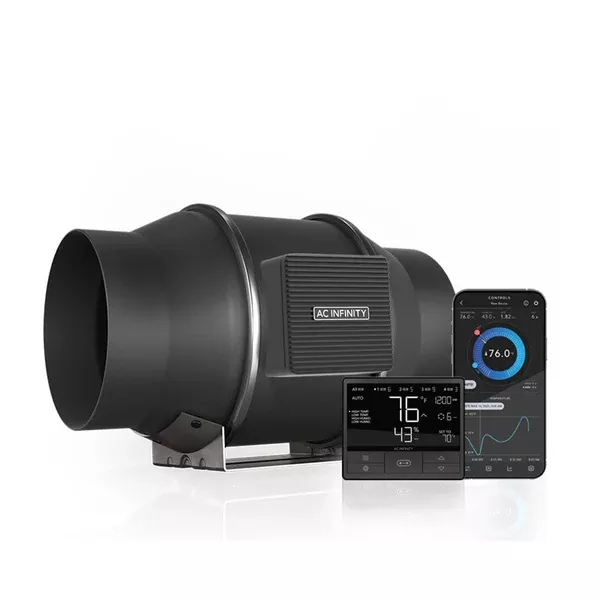 AC Infinity Cloudline T6 Inline Fan System w/ Smart Controller - 6" Duct