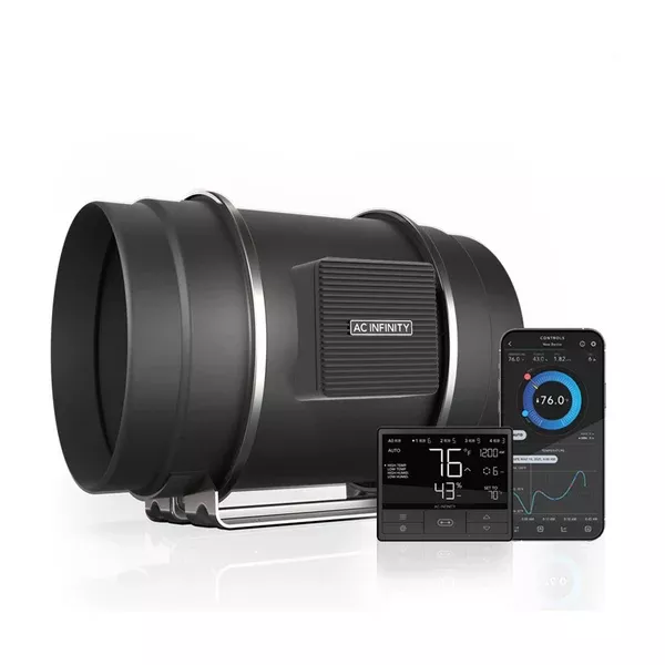 AC Infinity Cloudline T8 Inline Fan System w/ Smart Controller - 8" Duct