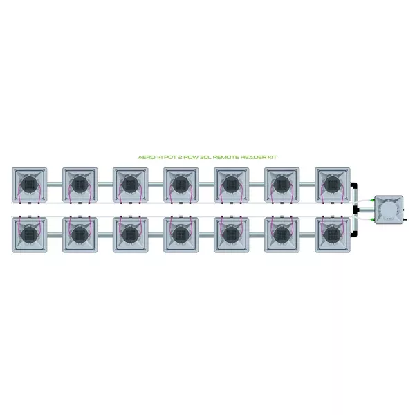 Alien Hydroponics AERO System - 14 Pot 2 Row
