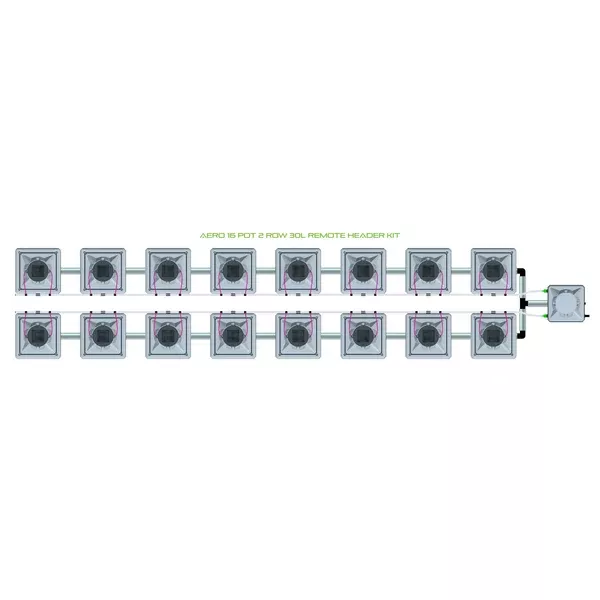 Alien Hydroponics AERO System - 16 Pot 2 Row