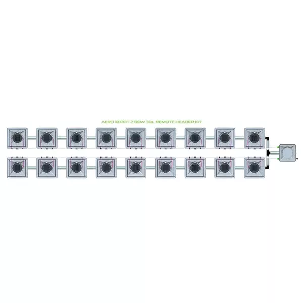 Alien Hydroponics AERO System - 18 Pot 2 Row