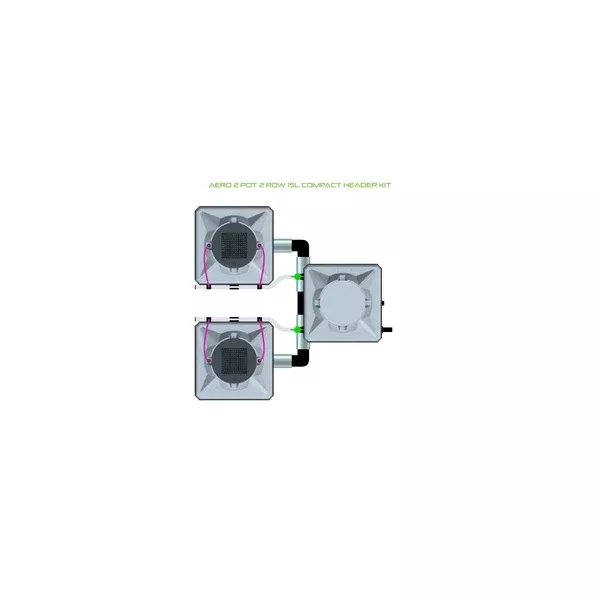 Alien Hydroponics AERO System - 2 Pot 2 Row