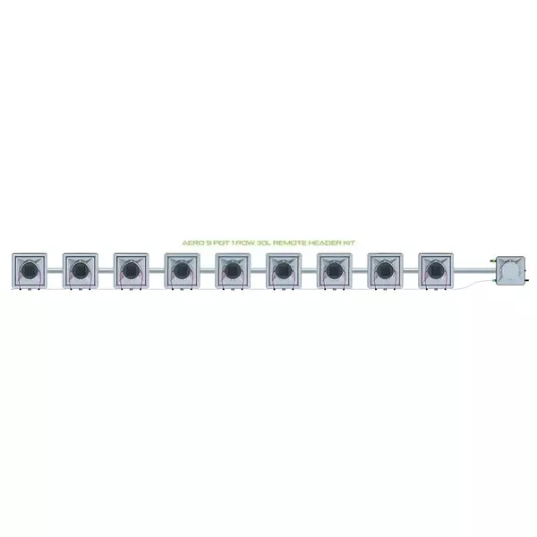 Alien Hydroponics AERO System - 9 Pot 1 Row