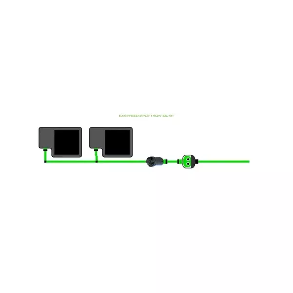 Alien Hydroponics EasyFeed System - 2 Pot 1 Row Kit