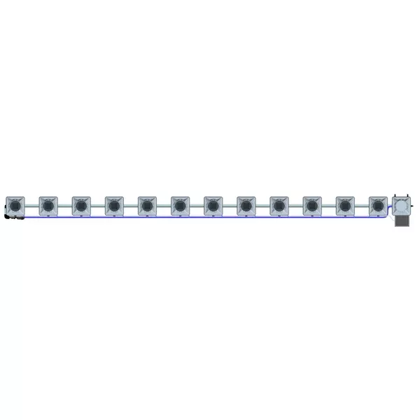 Alien Hydroponics RDWC - 12 Pot 1 Row