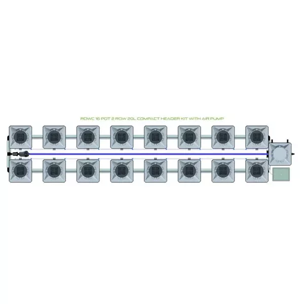 Alien Hydroponics RDWC - 16 Pot 2 Row