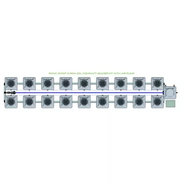 Alien Hydroponics RDWC - 18 Pot 2 Row