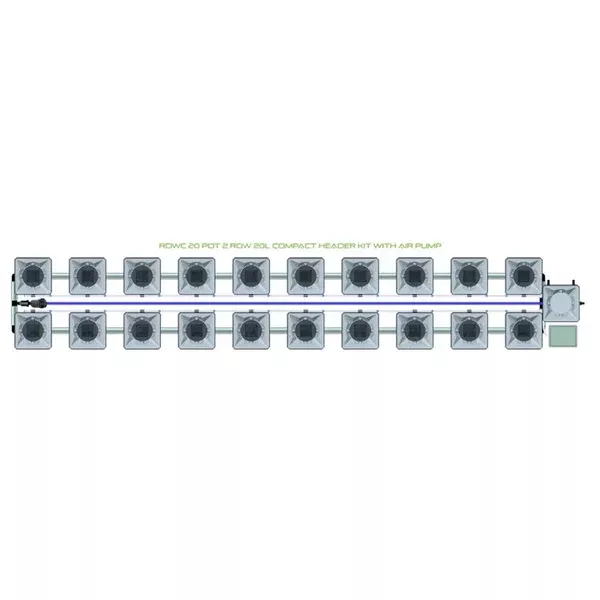 Alien Hydroponics RDWC - 20 Pot 2 Row
