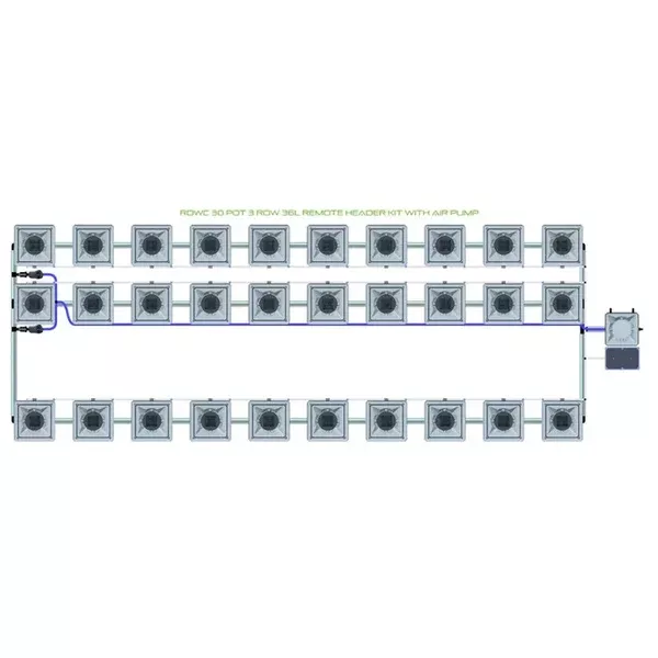 Alien Hydroponics RDWC - 30 Pot 3 Row