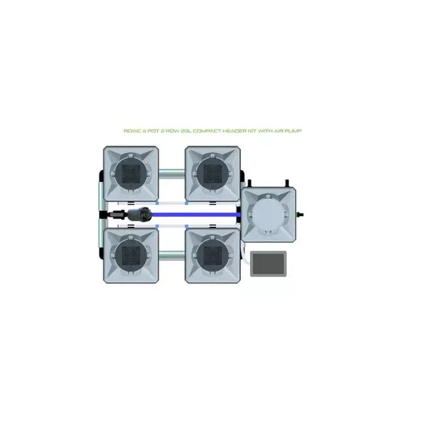 Alien Hydroponics RDWC - 4 Pot 2 Row