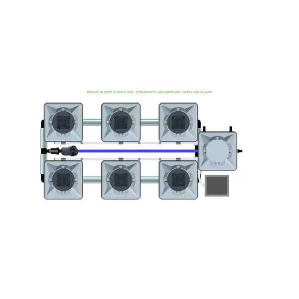 Alien Hydroponics RDWC - 6 Pot 2 Row