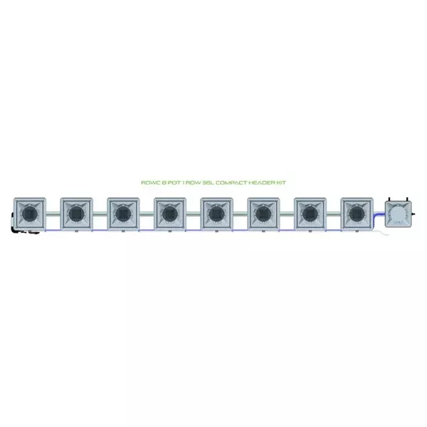 Alien Hydroponics RDWC - 8 Pot 1 Row