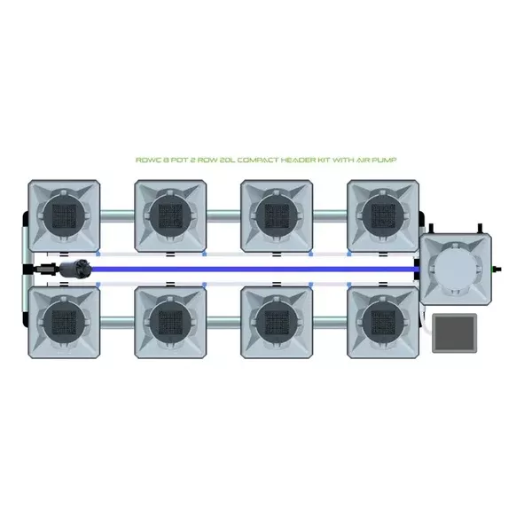 Alien Hydroponics RDWC - 8 Pot 2 Row