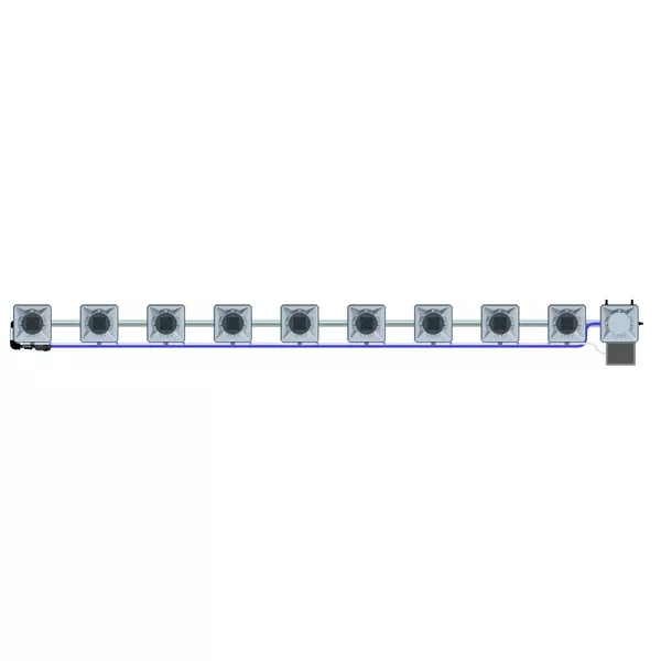 Alien Hydroponics RDWC - 9 Pot 1 Row