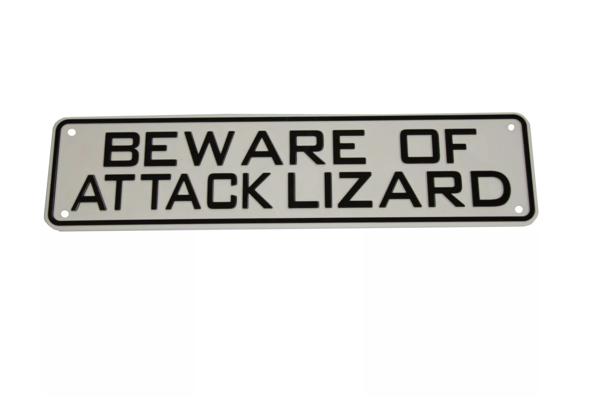 Beware of Attack Lizard Sign