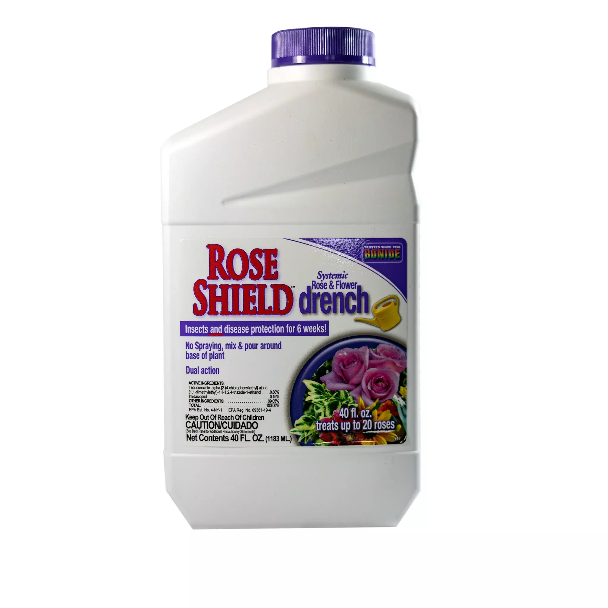 Bonide Rose Shield Systemic Rose & Flower Drench, Concentrate, 40 Oz