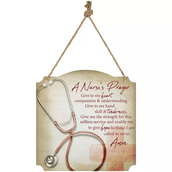 Carson_ 'Nurse Prayer' Metal Sign