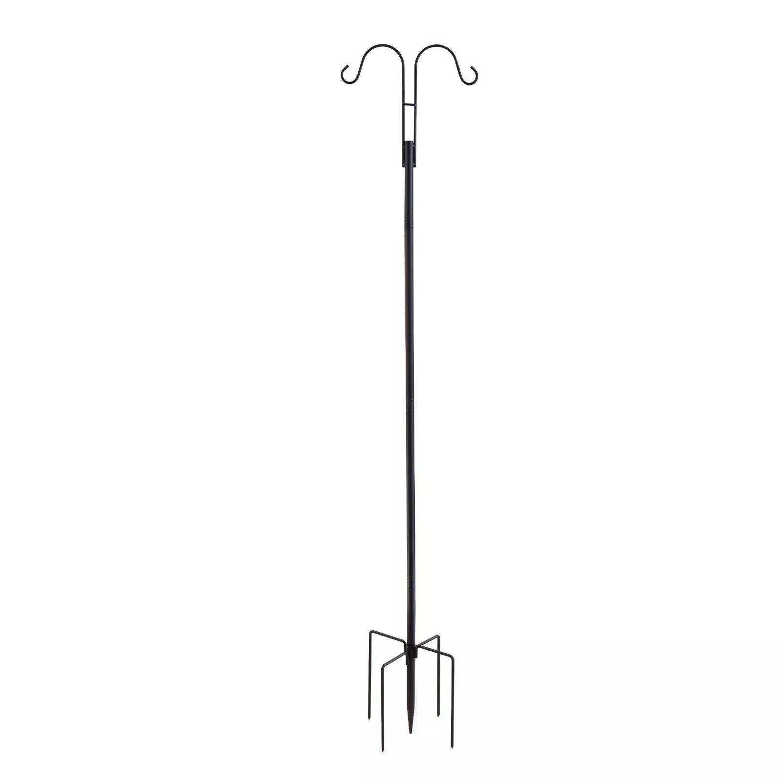 Double Shepherds Hook 8 Pack 60 Inch Heavy Duty Bird Feeder Pole