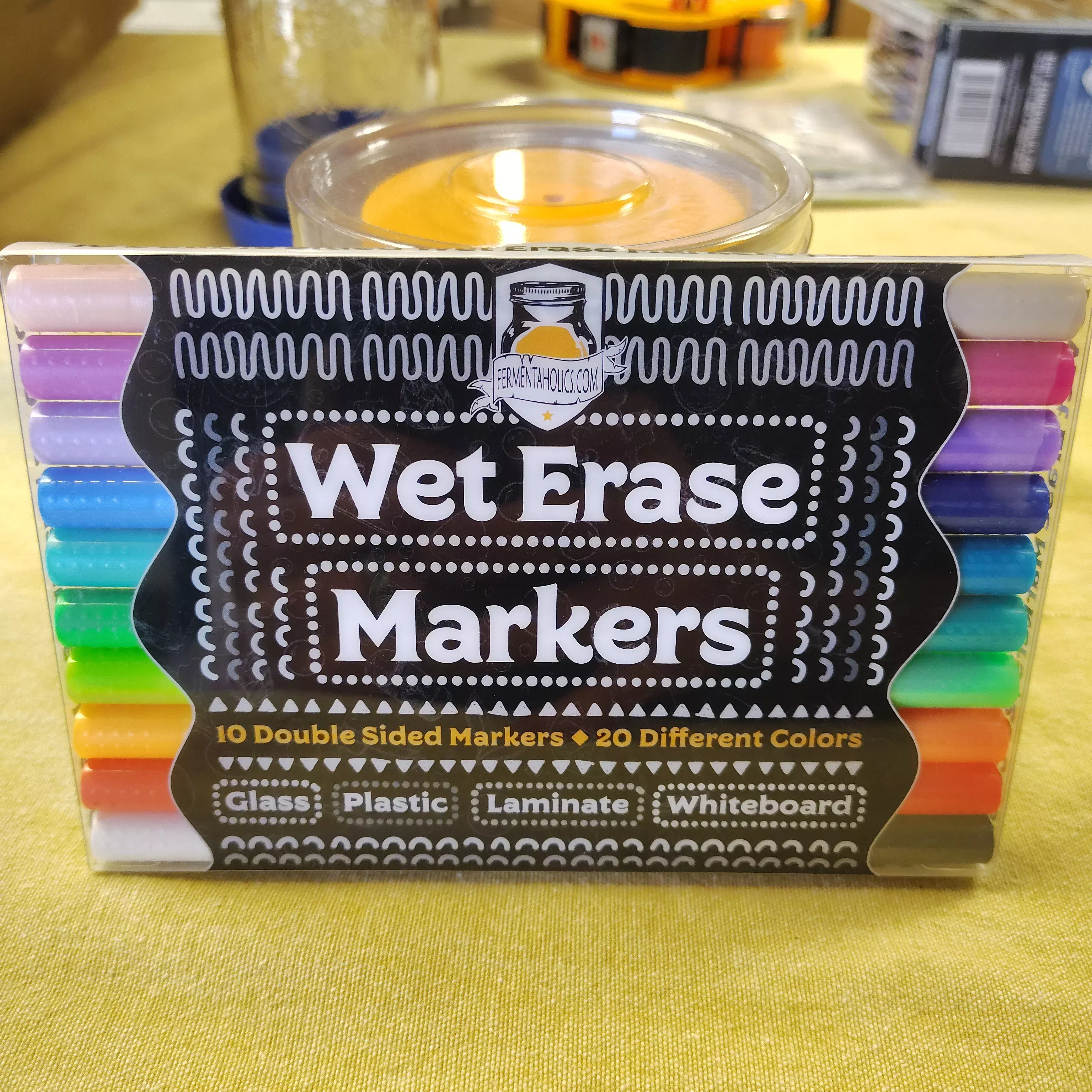 Double-Sided Wet Erase Markers, 10 pack