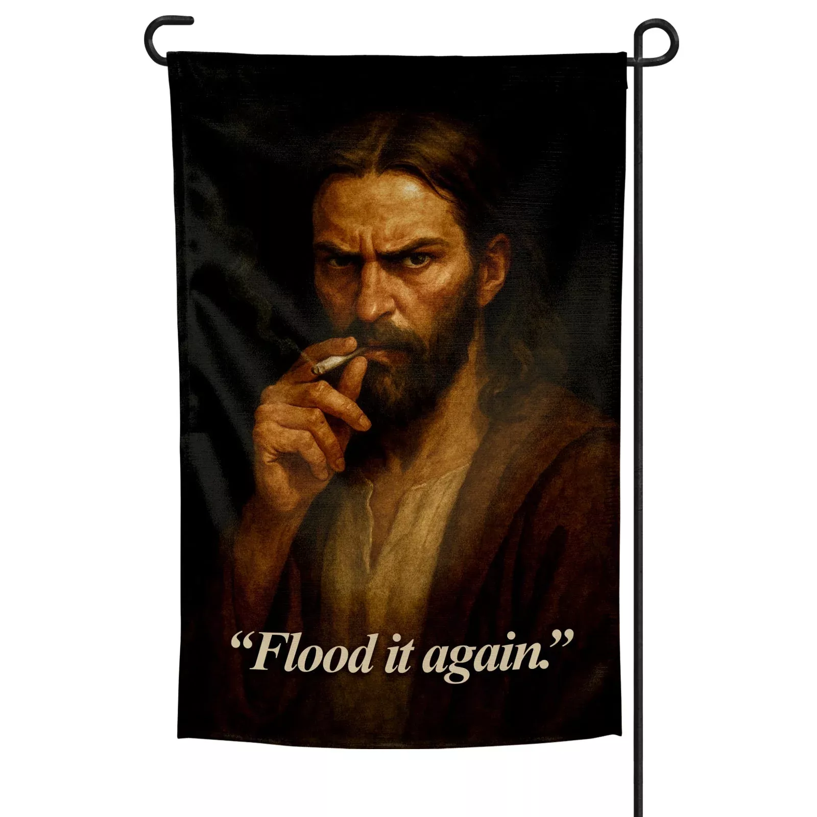 Flood It Again Garden Flag