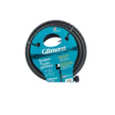 Gilmour 50 ft. L Soaker Black Vinyl Soaker Hose