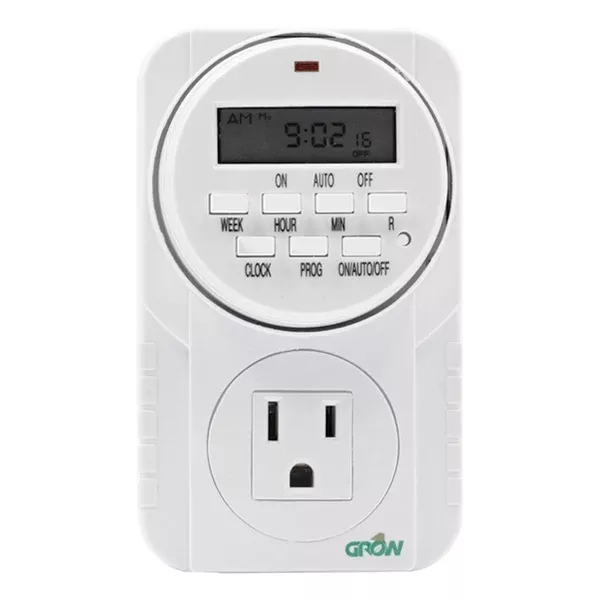 Grow1 120V Single Outlet Digital Timer