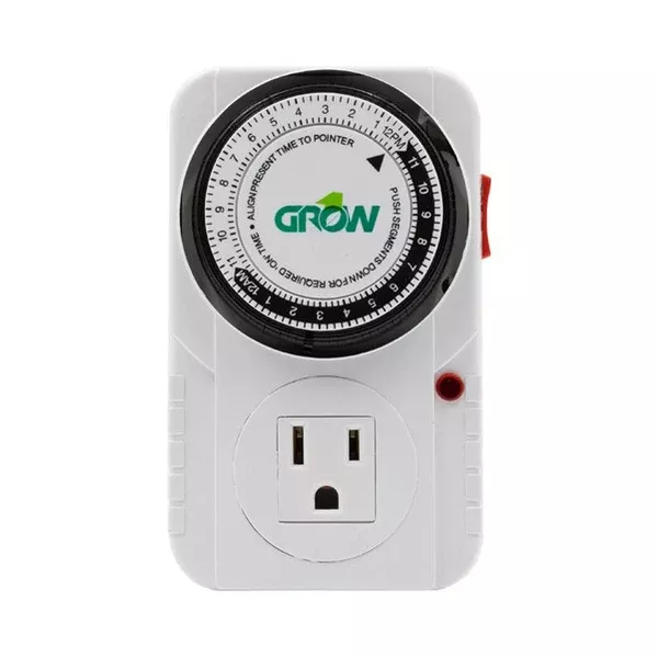 Grow1 120V Single Outlet Mechanical Timer