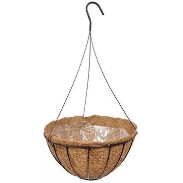 GS_Hanging Basket with Coco Liner and 4 wire hanger