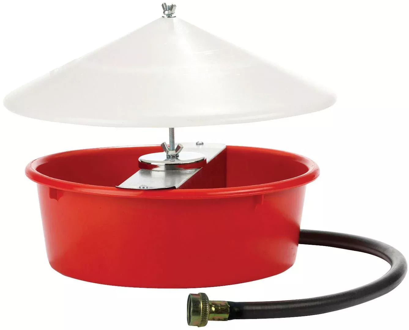 Little Giant Automatic Chicken Waterer with Cover, 5 qt