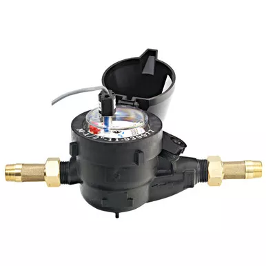 Netafim 3/4" Plastic Water Meter, 1.0 Gallons per Pulse