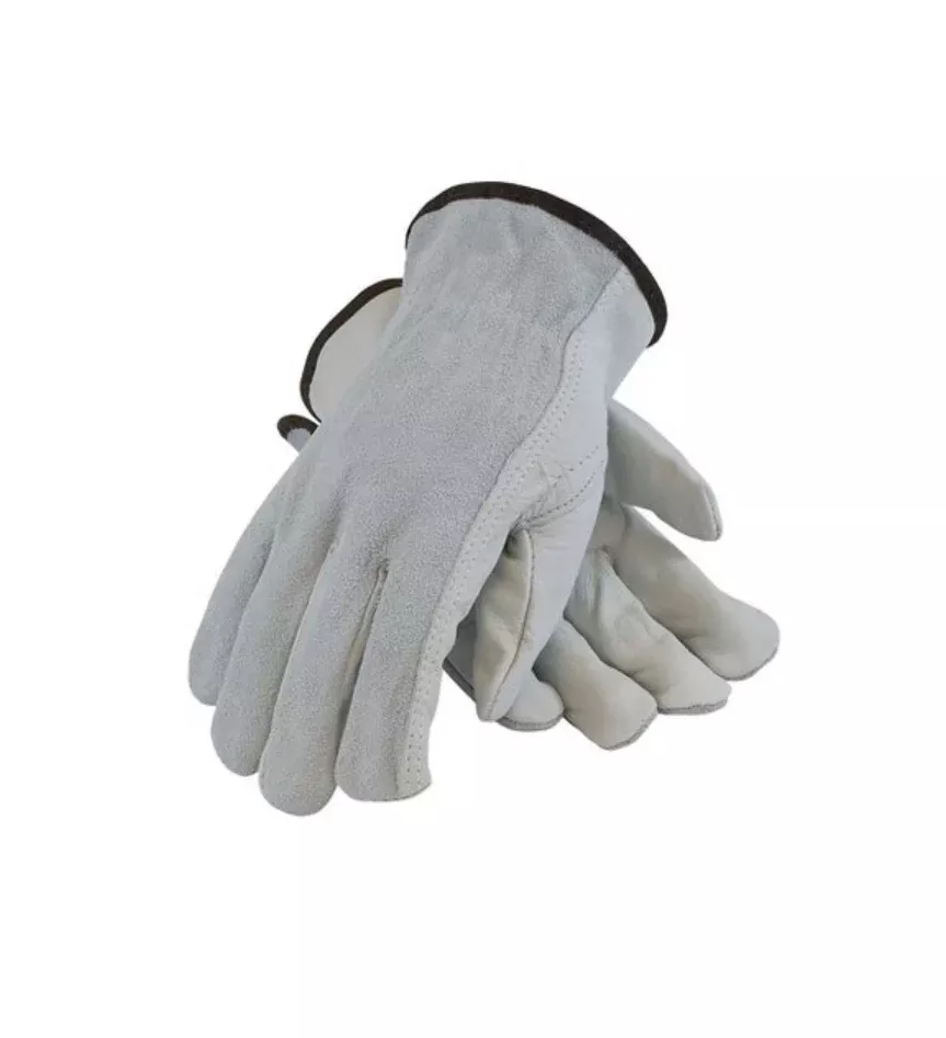 PIP Leather Gloves, Large, Natural Cowhide
