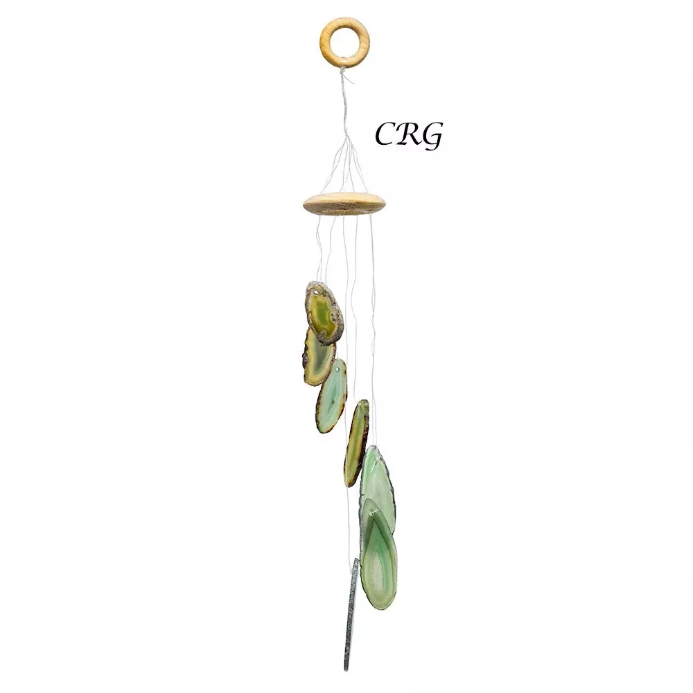 QTY 1 - Green Agate Wind Chime / Small