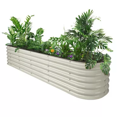 Raised Garden Bed, Metal 17" High 96"x24"