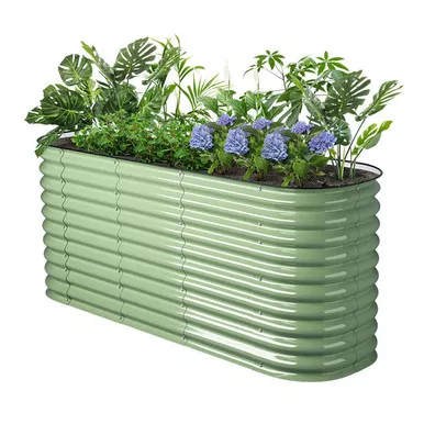 Raised Garden Bed, Metal 32" High 78"x24"