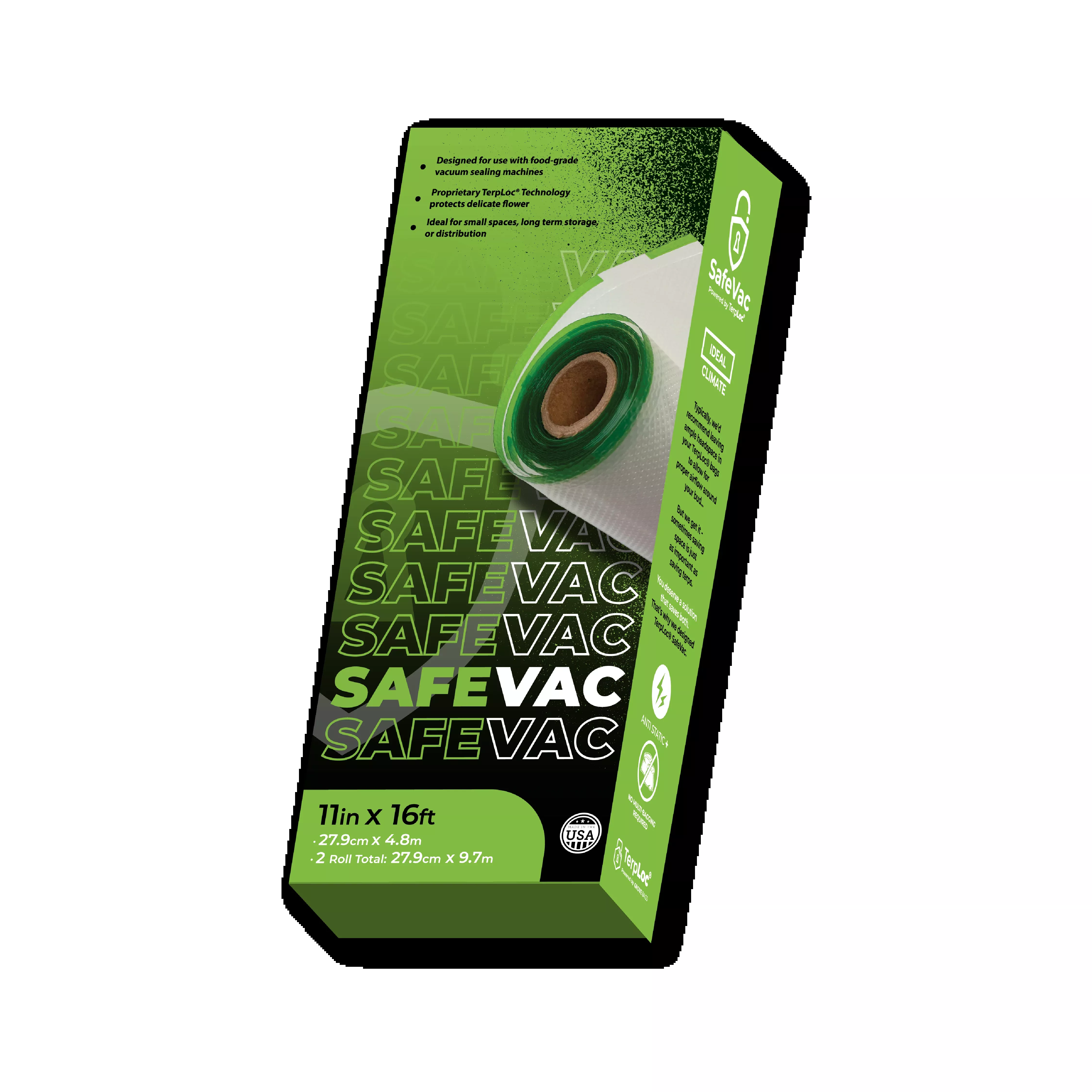 SafeVac Terploc 11" Rolls - 2 Pack