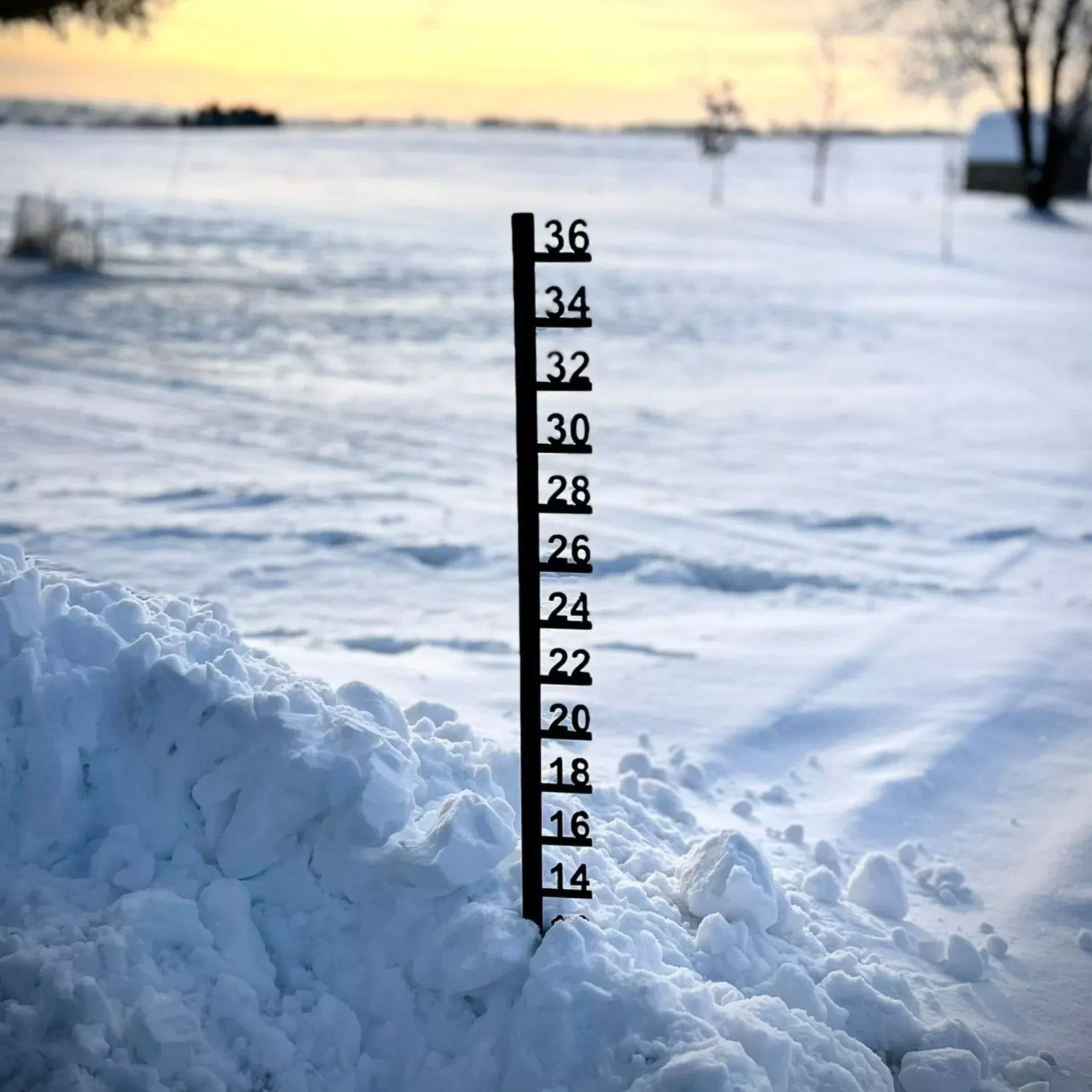 Simple Steel Snow Gauge - Multiple Sizes