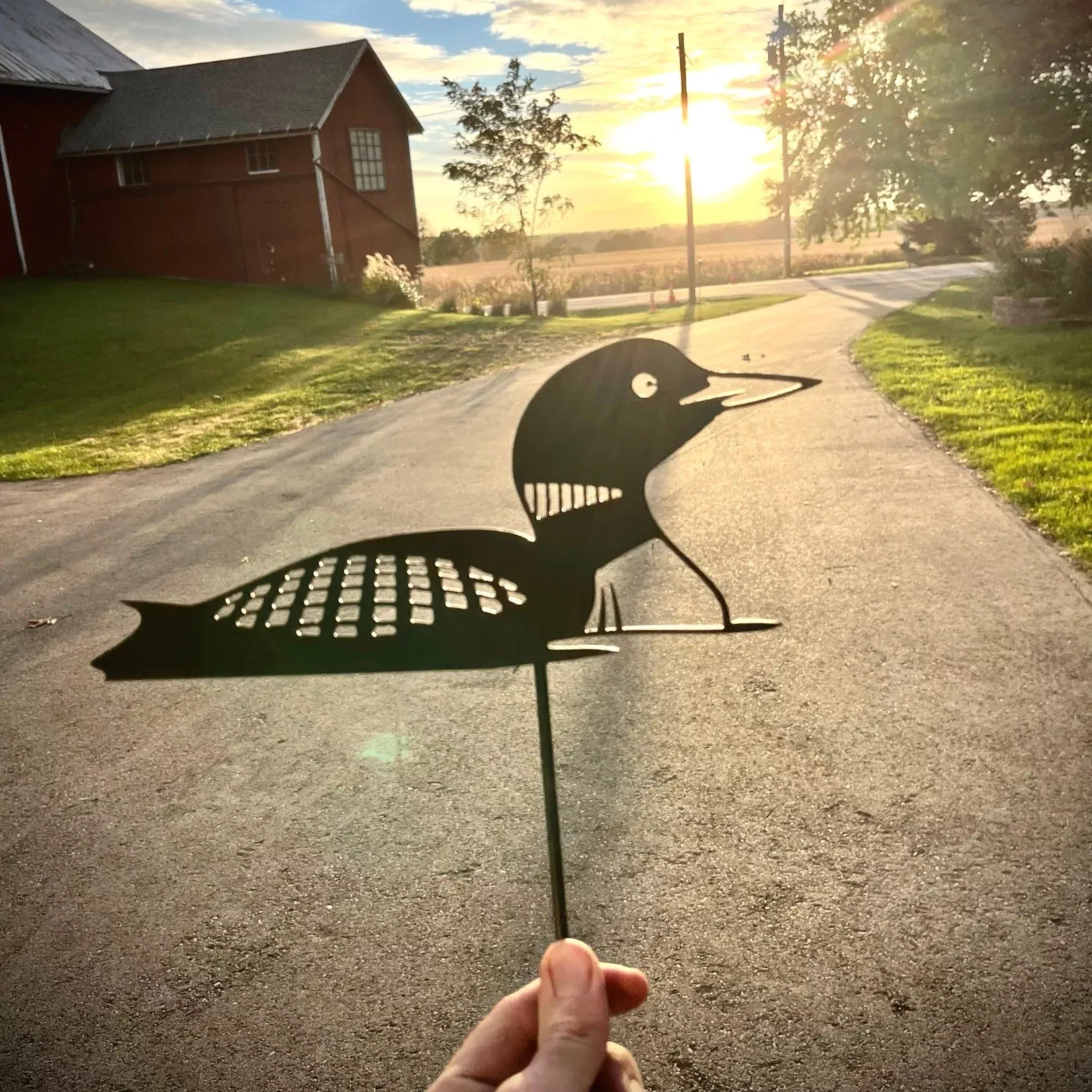 Steel Loon Yard Stake