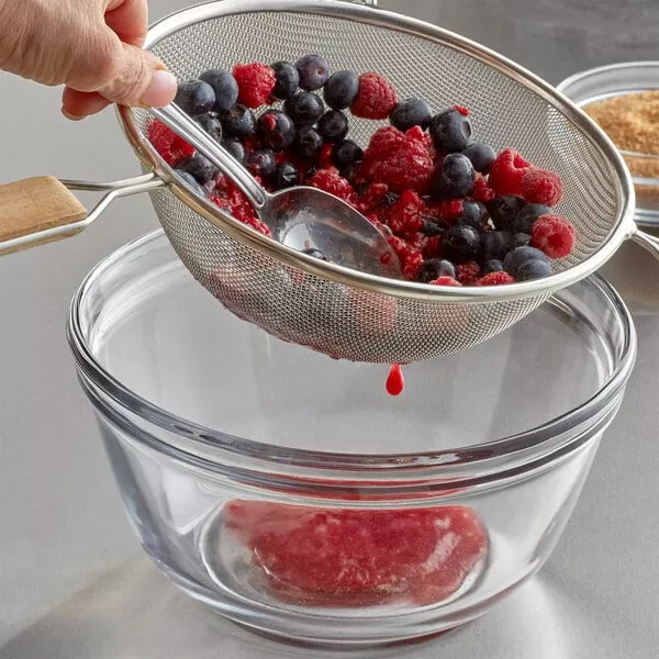 Tablecraft 88 8" Medium Tin Single Mesh Strainer