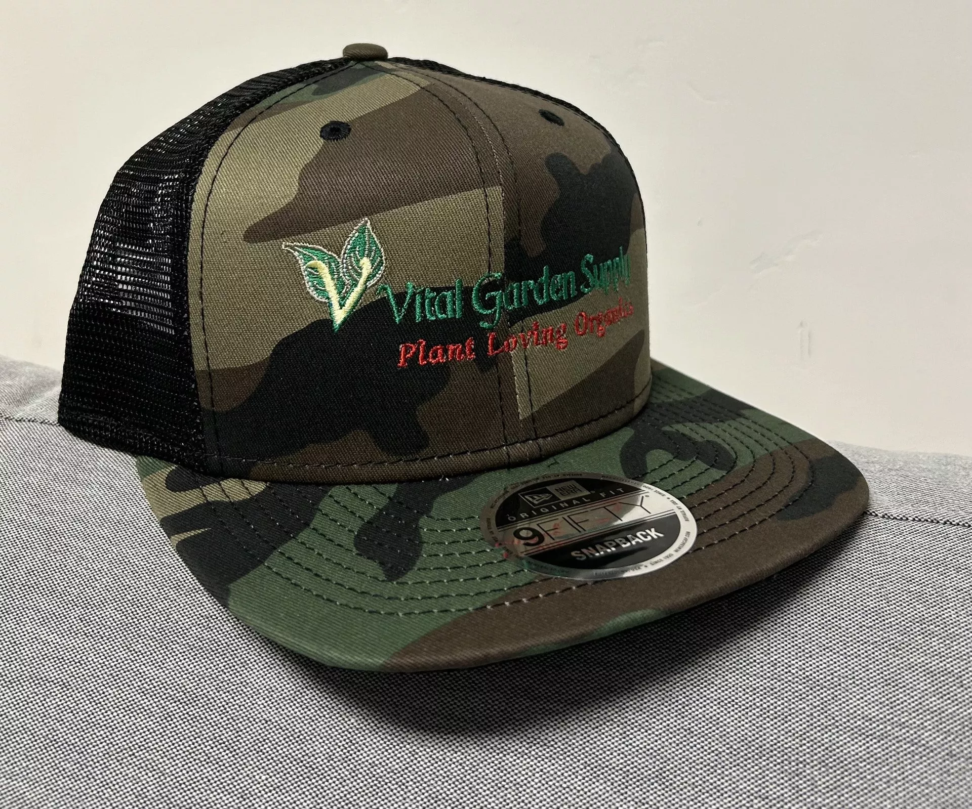 Vital Trucker Camo Snapback Cap