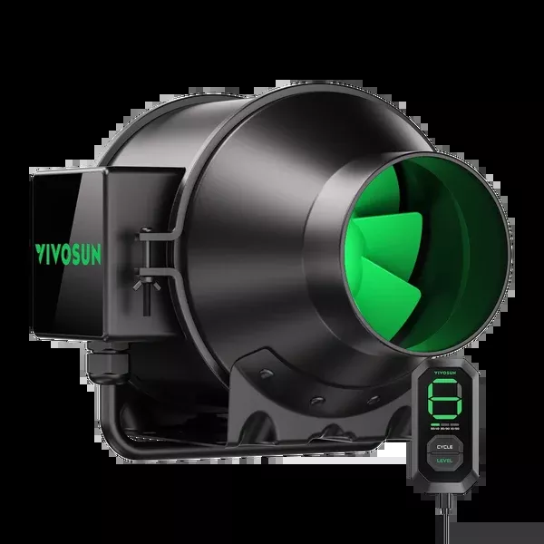 Vivosun AeroZesh G4 Inline Fan w/ E12 Speed Controller - 4" Duct