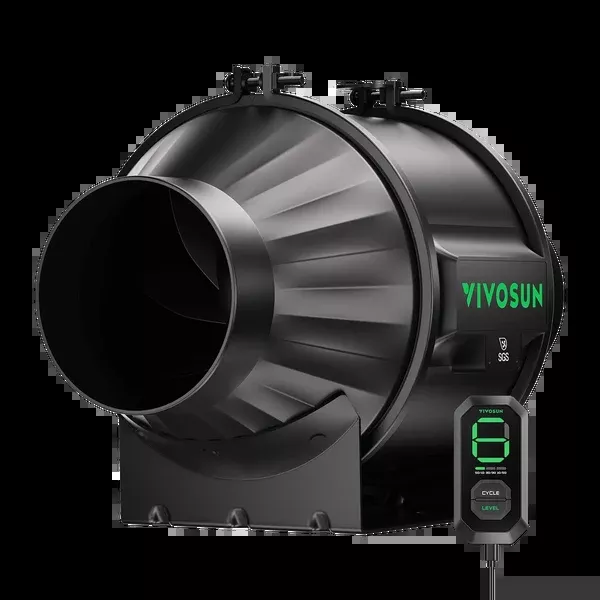 Vivosun AeroZesh T4 Inline Fan w/ E12 Speed Controller - 4" Duct