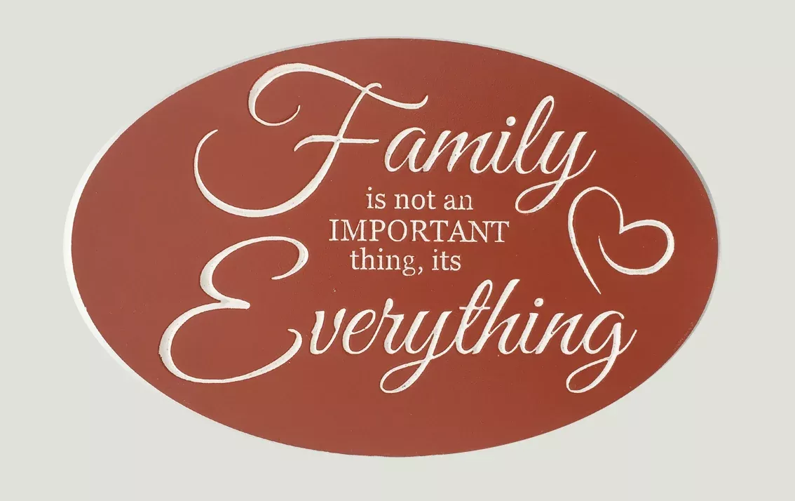 Wall Art Oval Family is Everything