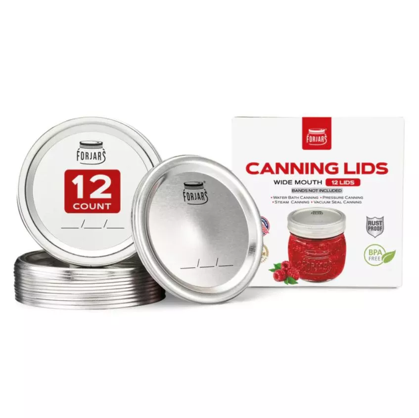 Wide Mouth Canning Lids 12 Count