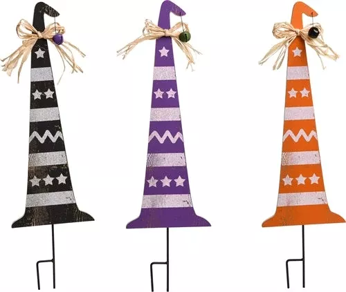 Witch Hat Lawn Stake Purple
