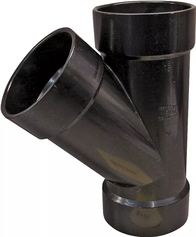 WYE ABS SCH40 HUB 2"